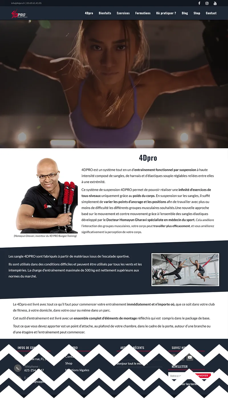 Site vitrine sportif